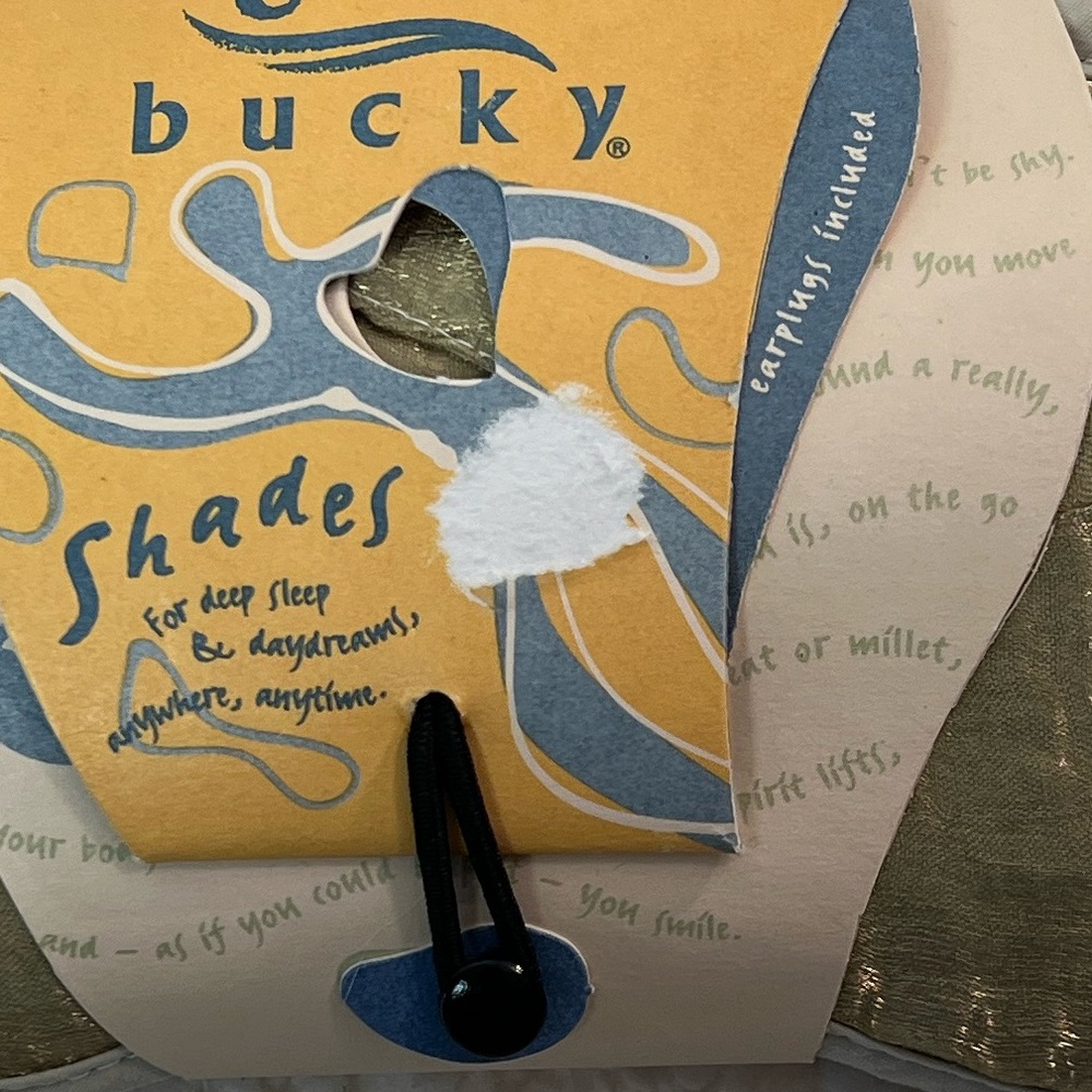 Bucky Shades Sleep Mask in Metallic Sage - Picture 9 of 9